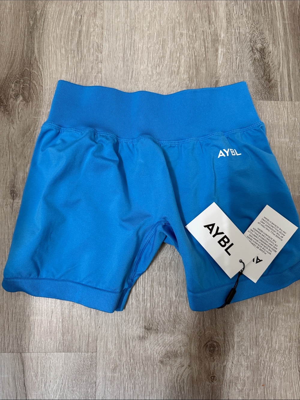 AYBL Bright Blue High-Waist Bike Shorts